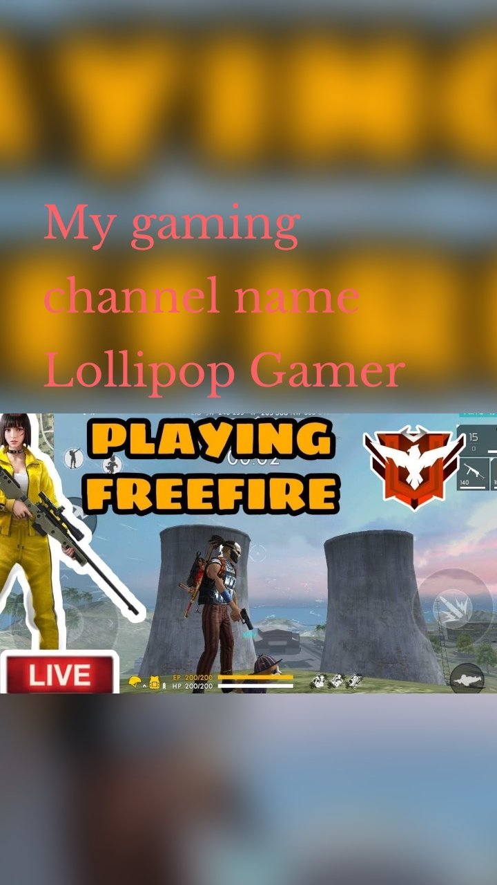 My gaming channel name Lollipop Gamer